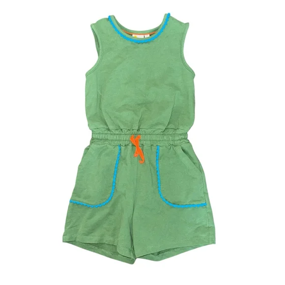 Girls Boden Green Romper Size 7-8Y sleeveless jumper preppy - Picture 1 of 5